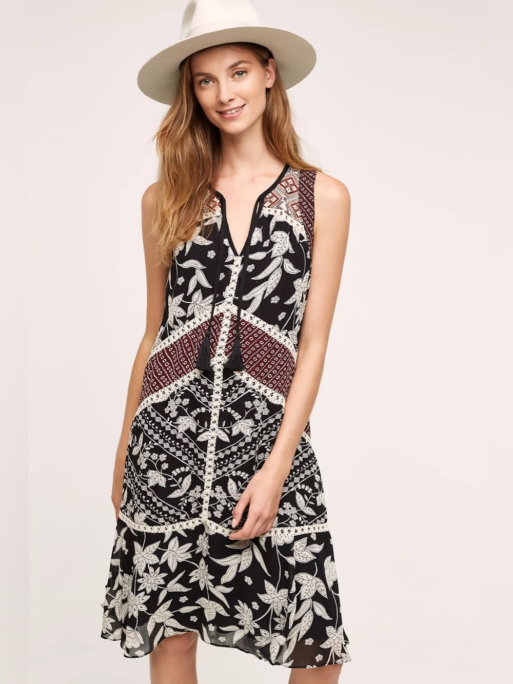 Anthropologie Floreat Grasslands Midi Dress